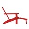 Flash Furniture Red Adirondack Chair with Ottoman and Cupholder LE-HMP-1045-110-RD-GG - alternate 2